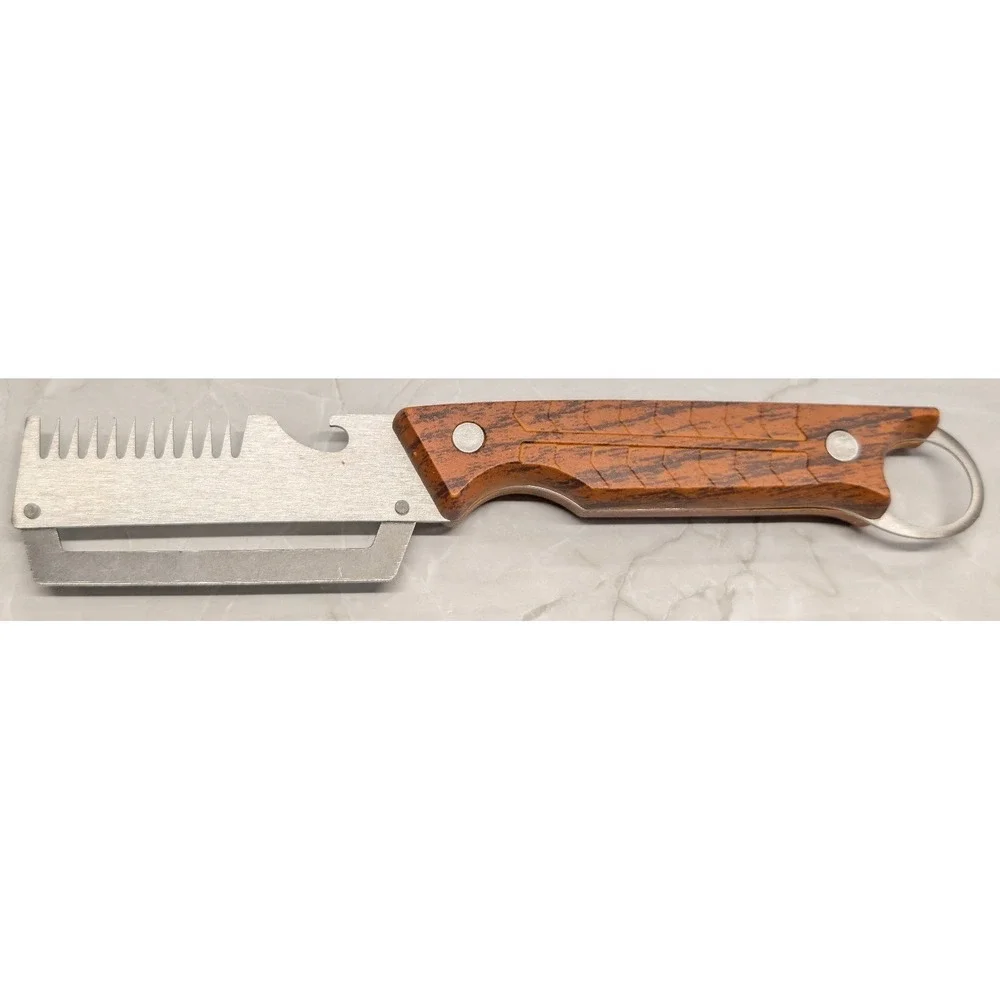 New Multipurpose Wooden Handle Kitchen Tool Vegetable Fruit Peeler Bottle Opener